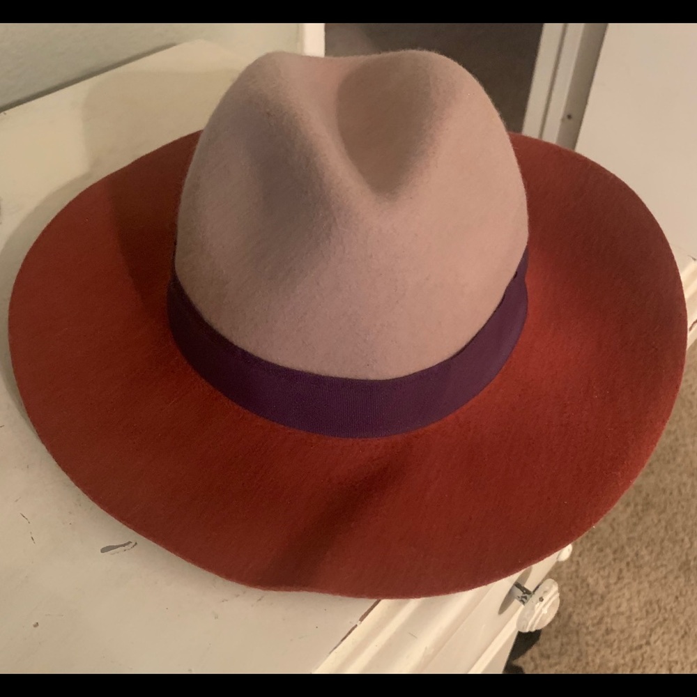 Color block fedora hat